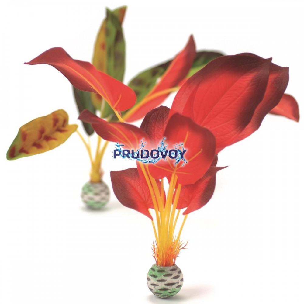 Набор декор. растений "Silk plant set large green&red"