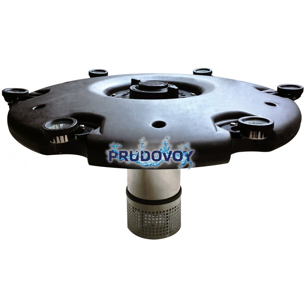 Floating fountain set 560W, Плавающий фонтан в комплекте с 3 насадками