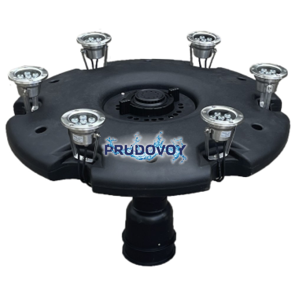 Фонтан плавающий Pondtech FJ 600 с RGB подсветкой