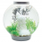 Декоративная фигура "Орнамент из гальки" малый, белый, Pebble ornament small white