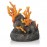 Декоративная фигура "Застывшая лава с огненным коралом", Lava rock with fire coral ornament