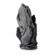 Декоративная фигура "Орнамент из серого сланца" средний, Slate stack ornament medium grey 