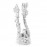 Декоративная фигура "Коралл" средний, белый, Fan coral ornament medium white