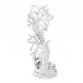 Декоративная фигура "Коралл" средний, белый, Fan coral ornament medium white 