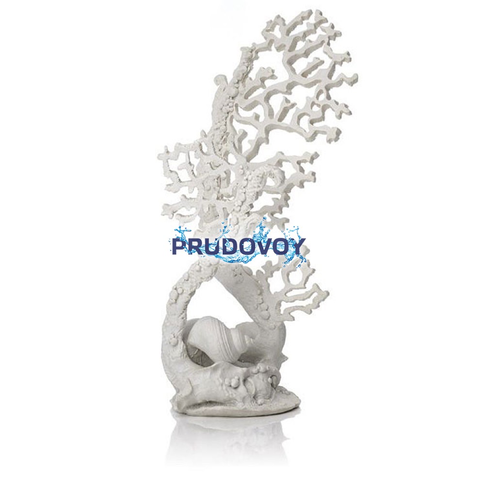 Декоративная фигура "Коралл белый", Fan coral ornament white