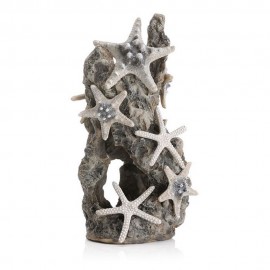 Декоративная фигура "Камень с морскими звездами", Sea star rock ornament