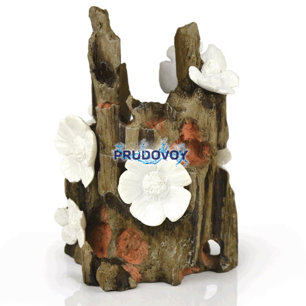 Декоративная фигура "Пень с цветами", Flower ornament