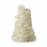 Декоративная фигура "Орнамент из гальки" малый, белый, Pebble ornament small white