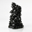 Декоративная фигура "Орнамент из гальки" средний, черный, Pebble ornament medium black
