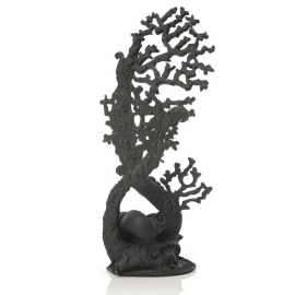 Декоративная фигура "Коралл" черный, Fan coral ornament black