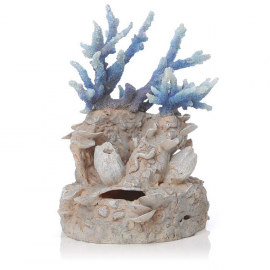 Декоративная фигура "Коралловый риф", голубой, Coral reef ornament blue