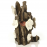 Декоративная фигура "Пень с цветами", Flower ornament