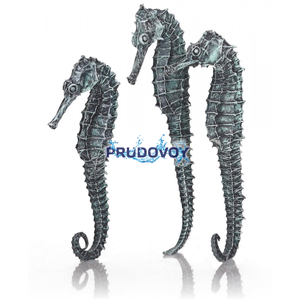 Набор из 3-х черных морских коньков Seahorses 3-pack black